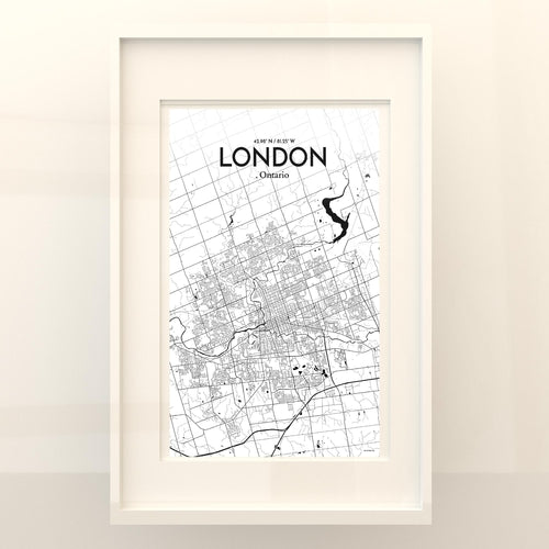 Load image into Gallery viewer, London Ontario City Map Poster
