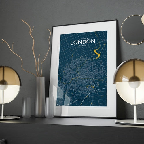 Load image into Gallery viewer, London Ontario City Map Poster
