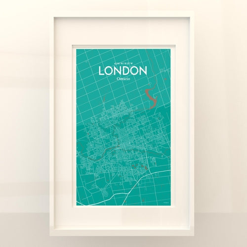 Load image into Gallery viewer, London Ontario City Map Poster
