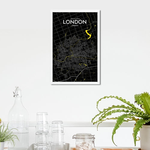 Load image into Gallery viewer, London Ontario City Map Poster
