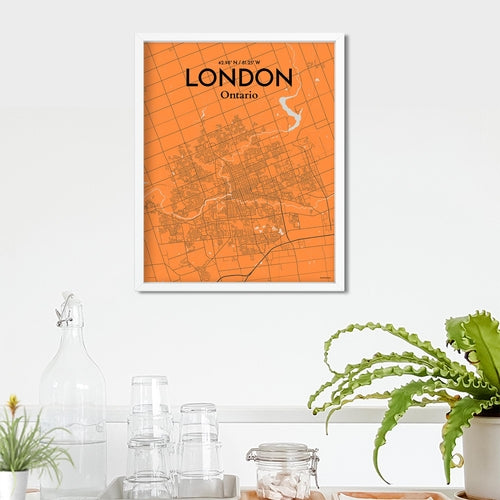 Load image into Gallery viewer, London Ontario City Map Poster
