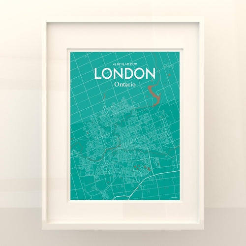 Load image into Gallery viewer, London Ontario City Map Poster
