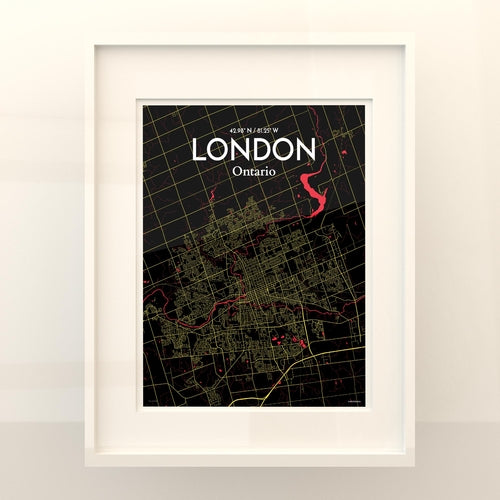 London Ontario City Map Poster