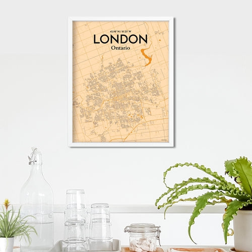 Load image into Gallery viewer, London Ontario City Map Poster
