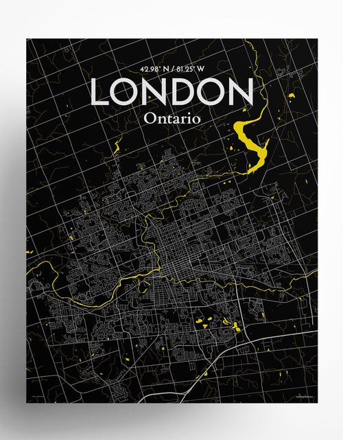 Load image into Gallery viewer, London Ontario City Map Poster
