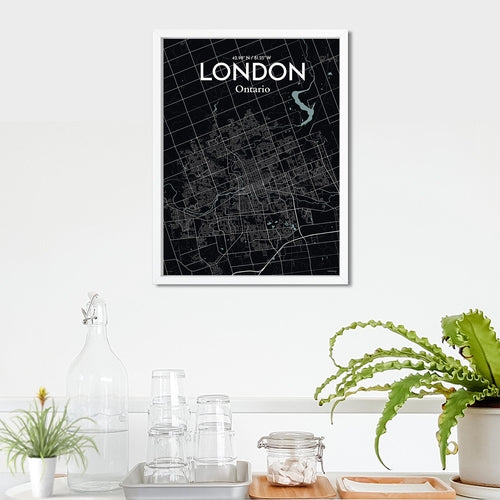 Load image into Gallery viewer, London Ontario City Map Poster
