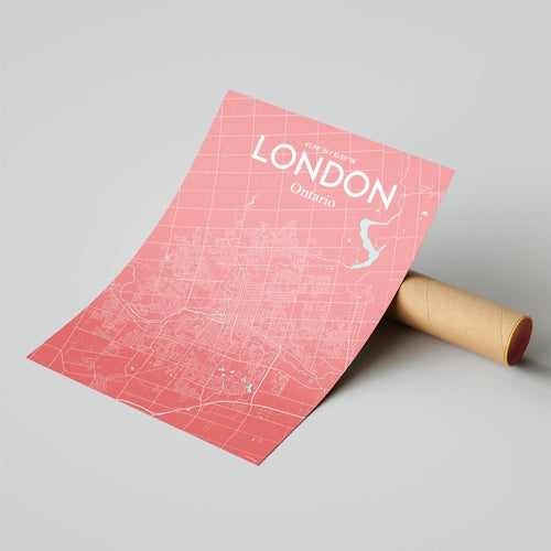 Load image into Gallery viewer, London Ontario City Map Poster
