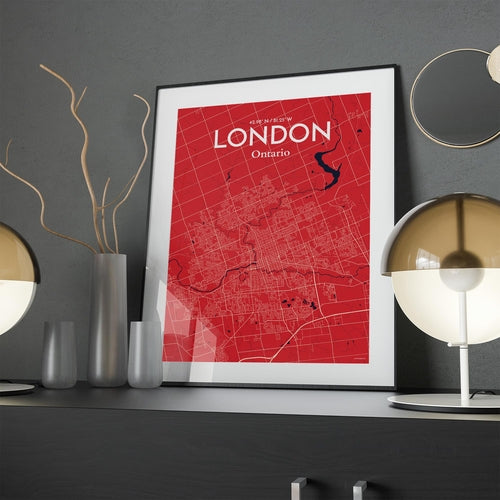 Load image into Gallery viewer, London Ontario City Map Poster
