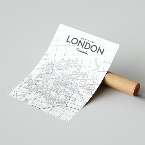 Load image into Gallery viewer, London Ontario City Map Poster
