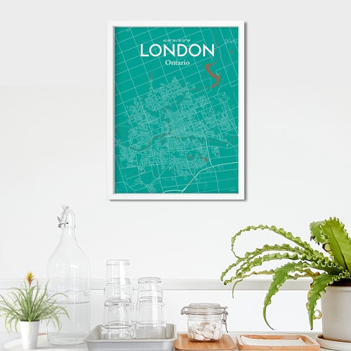 Load image into Gallery viewer, London Ontario City Map Poster
