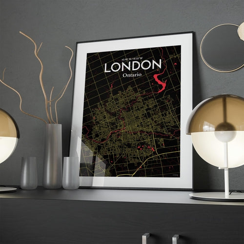 Load image into Gallery viewer, London Ontario City Map Poster
