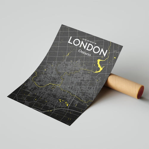 Load image into Gallery viewer, London Ontario City Map Poster
