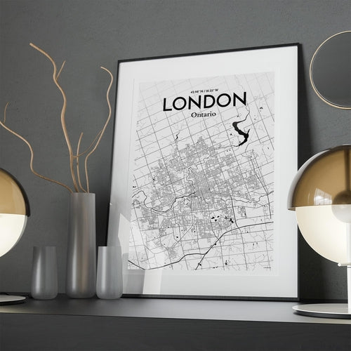 London Ontario City Map Poster