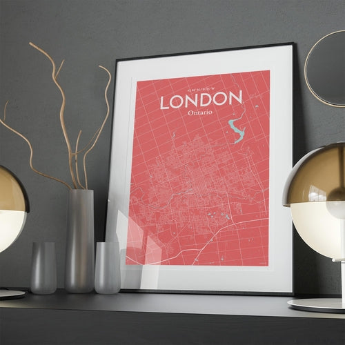 Load image into Gallery viewer, London Ontario City Map Poster
