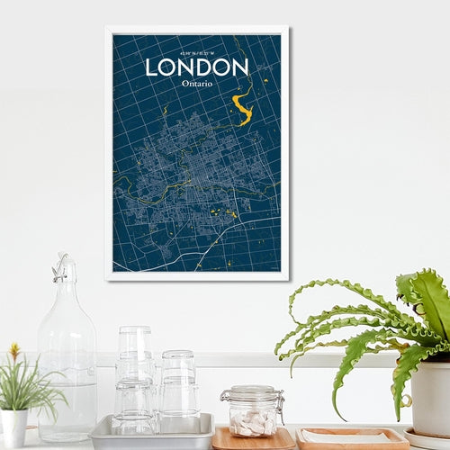 Load image into Gallery viewer, London Ontario City Map Poster
