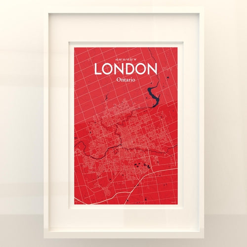 Load image into Gallery viewer, London Ontario City Map Poster
