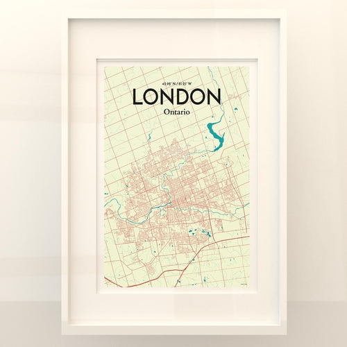 Load image into Gallery viewer, London Ontario City Map Poster
