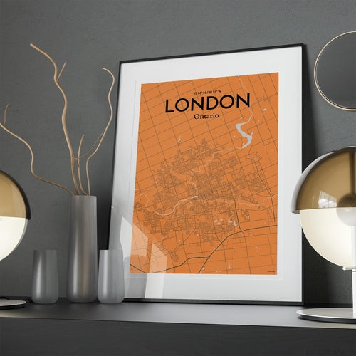 Load image into Gallery viewer, London Ontario City Map Poster
