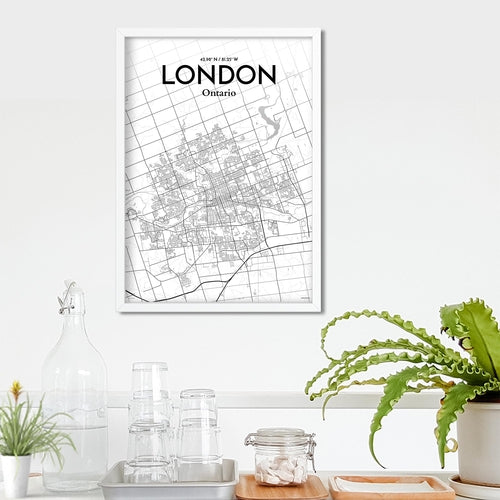 Load image into Gallery viewer, London Ontario City Map Poster
