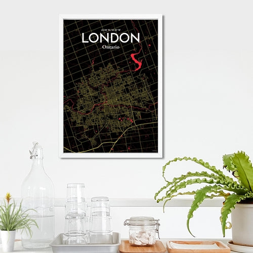 London Ontario City Map Poster