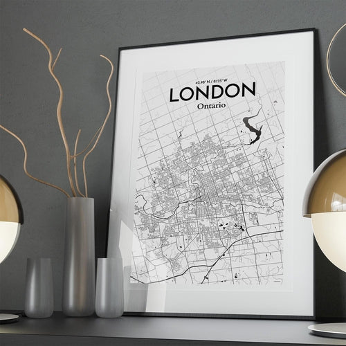 Load image into Gallery viewer, London Ontario City Map Poster
