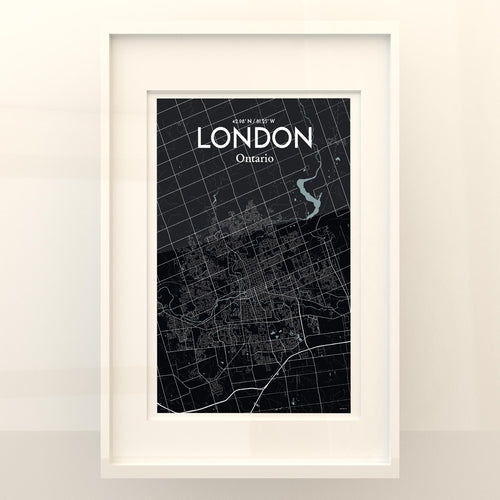 Load image into Gallery viewer, London Ontario City Map Poster
