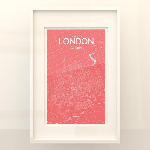 Load image into Gallery viewer, London Ontario City Map Poster
