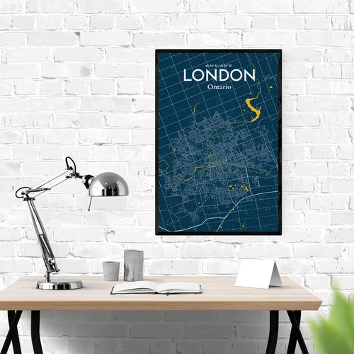 London Ontario City Map Poster