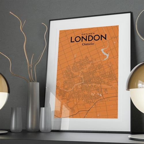 Load image into Gallery viewer, London Ontario City Map Poster
