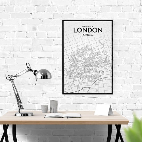 Load image into Gallery viewer, London Ontario City Map Poster
