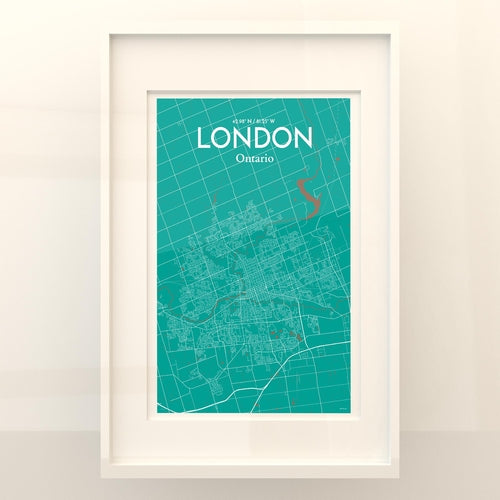 Load image into Gallery viewer, London Ontario City Map Poster
