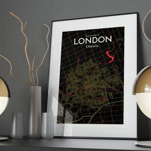 Load image into Gallery viewer, London Ontario City Map Poster
