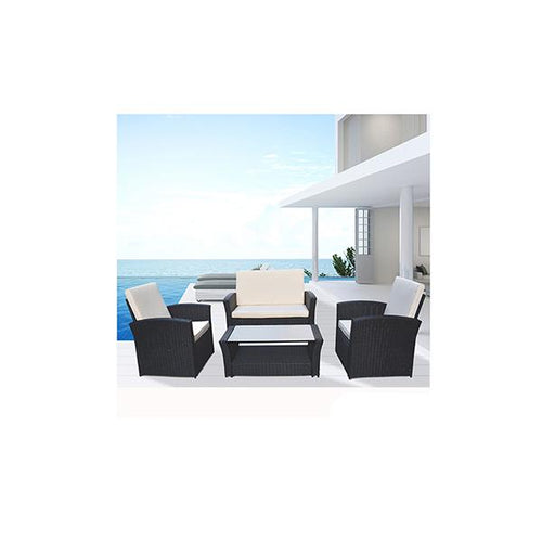 Load image into Gallery viewer, Outdoor 4 Piece Sofa Lounge Set Wicker Rattan Garden
