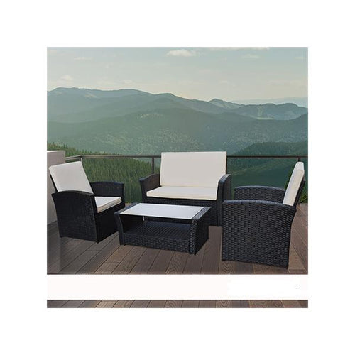 Load image into Gallery viewer, Outdoor 4 Piece Sofa Lounge Set Wicker Rattan Garden
