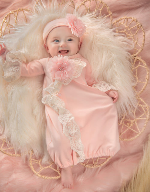 Load image into Gallery viewer, Chic Petit Baby Girls Take Me Home Gown_
