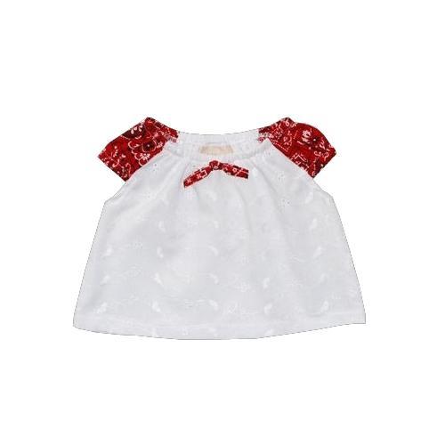 Rodeo Queen Infant Toddler Girls White Dot Swing Top_