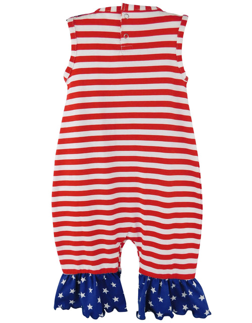 Load image into Gallery viewer, Fourth of July I Heart America Flag Baby
