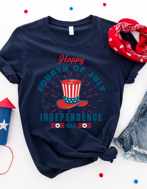 Load image into Gallery viewer, Happy Forth of July T-shirt
