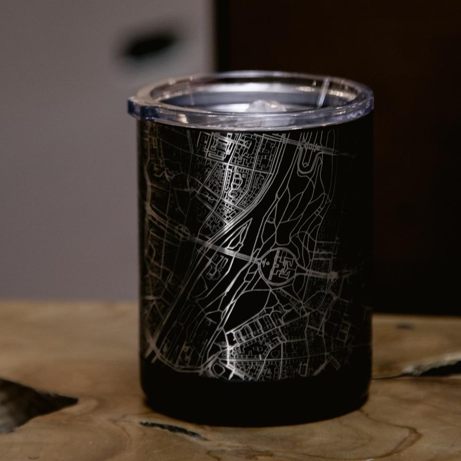 Grand Canyon National Park - Arizona Map Insulated Cup in Matte Black