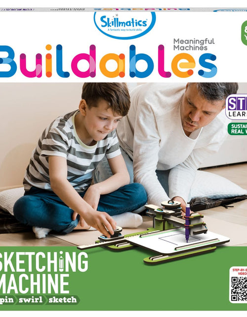 Load image into Gallery viewer, Skillmatics Buildables Sketching Machine - DIY STEM Kit For Kids to
