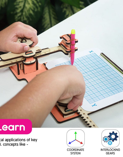 Load image into Gallery viewer, Skillmatics Buildables Sketching Machine - DIY STEM Kit For Kids to
